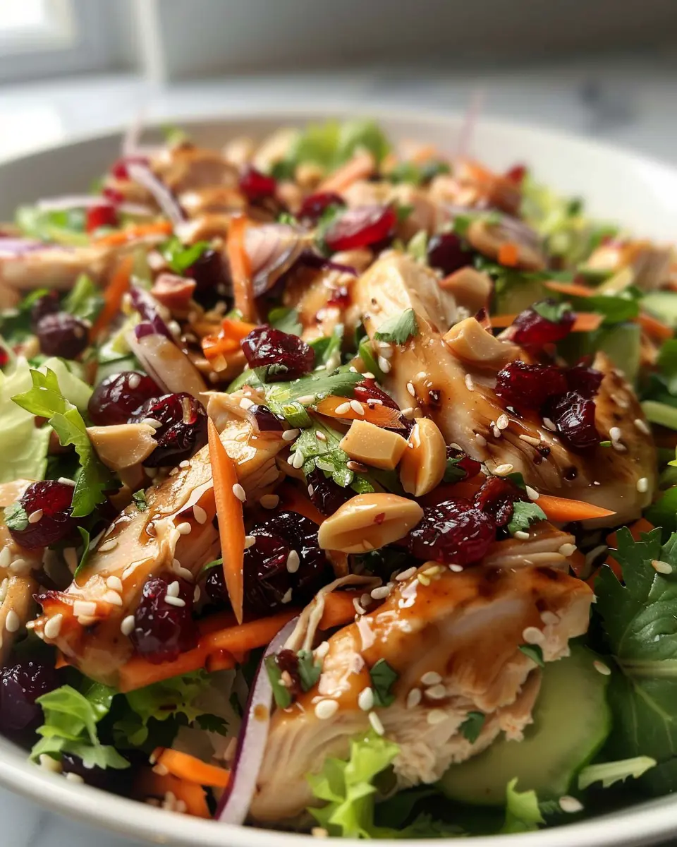 Asian Chicken Cranberry Salad: Easy, Delicious, and Nutritious