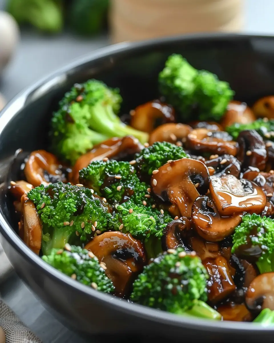 Easy Broccoli and Mushroom Stir-Fry with Turkey Bacon Delight