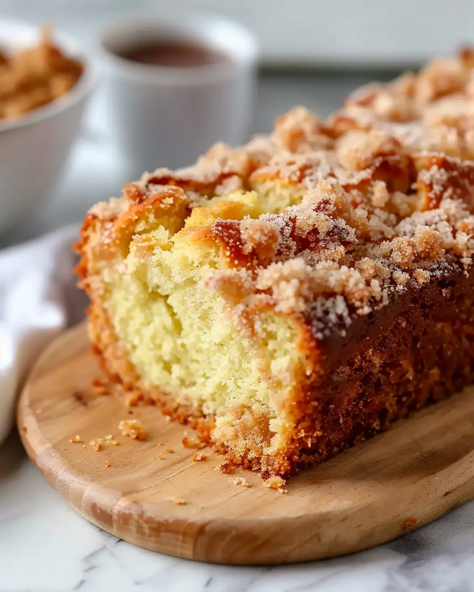 Vanilla Eggnog Bread with Crumb Topping: The Best Holiday Treat