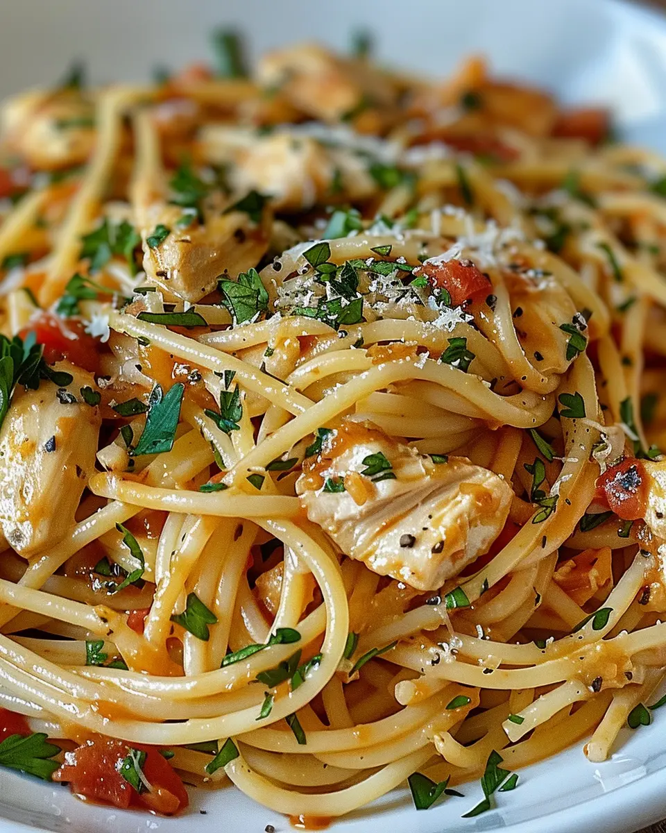 Monterey Chicken Spaghetti: Easy Comfort Food with Turkey Bacon