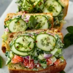 Cucumber Salad Sandwiches
