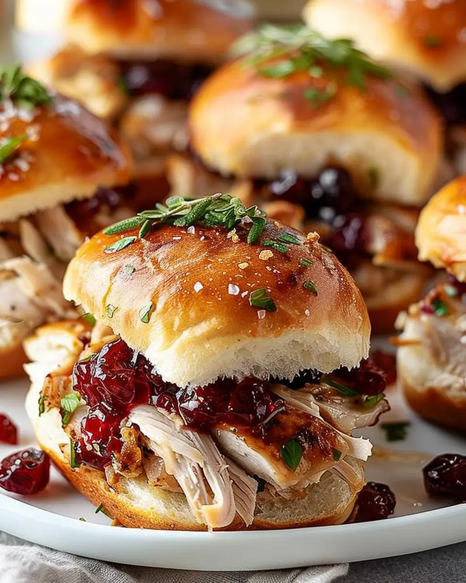 Thanksgiving Leftover Turkey Cranberry Sliders: Easy and Delicious Treats