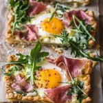 Baked Prosciutto and Egg Breakfast Tart