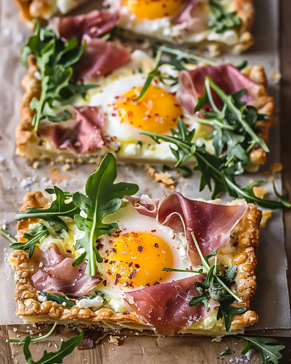 Baked Prosciutto and Egg Tart: An Indulgent Breakfast Delight