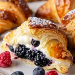 Berries and Cream Filled Croissants