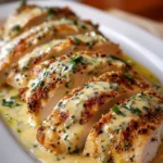 Baked Caesar Chicken with Creamy Parmesan Sauce