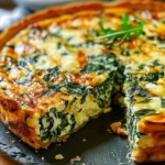 Cottage Cheese and Spinach Crustless Quiche