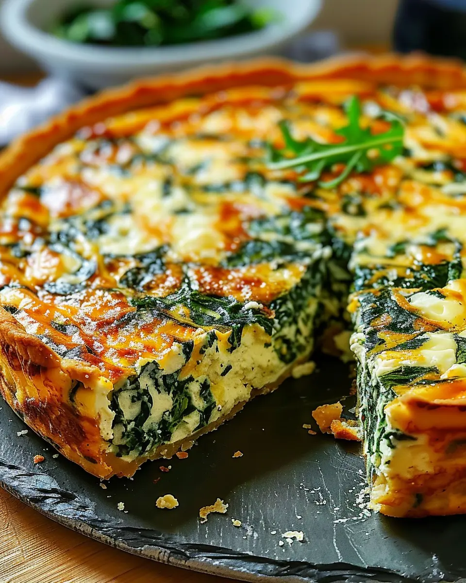 Cottage Cheese and Spinach Quiche: Easy Turkey Bacon Delight