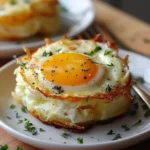Baked Eggs Napoleon