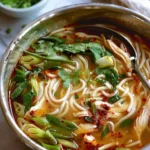 Ginger Scallion Chicken Noodle Soup